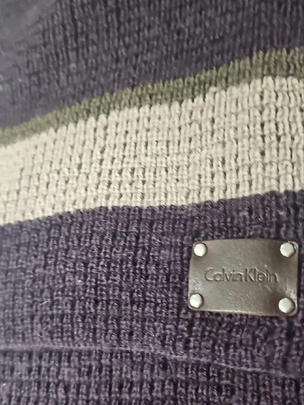 Lot Of 3 Scarves: GAP Navy Pinstripe NWT, GAP Gray/navy NWT, Brown CK